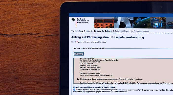 Gründungsberatung beantragen - BAFA-Antrag stellen